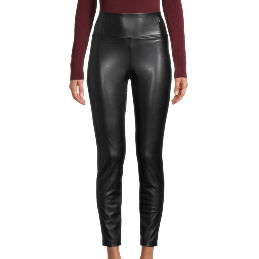 High-Waisted Coated Leggings